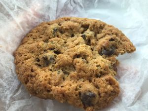 Great chocolate chip cookie. Same batter as the oatmeal raisin but overall not as epic as the oatmeal raisin. Still very highly recommend, though. at BreadHaus in Grapevine