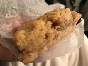 Apple Streusel. Very nice flavor, aromatic, soft texture with crunch topping. at BreadHaus in Grapevine