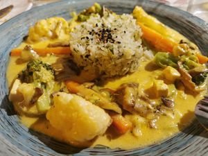 Curry coco at Séptimo Arte in Conil De La Frontera