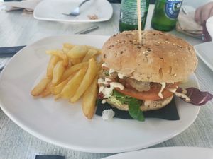 Hamburguesa vegana at Séptimo Arte in Conil De La Frontera