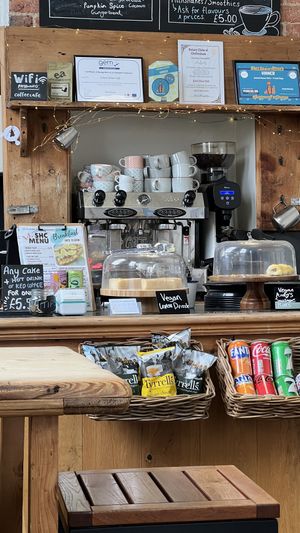 Selection of homemade cakes  at School House Cafe in Cheltenham