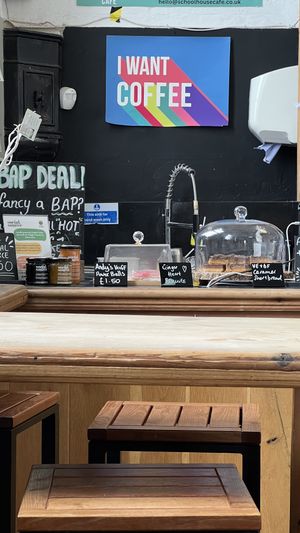 Clearly labelled allergens  at School House Cafe in Cheltenham