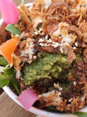 Green on the inside.. superb👌 at Koshari Korner in Marrickville