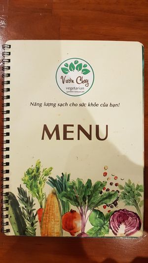 Menu 1/15 at Vuon Chay in Ho Chi Minh City