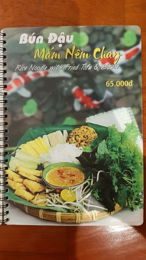 Menu 5/15 at Vuon Chay in Ho Chi Minh City