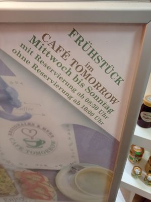 Frühstück im Café Tomorrow in Linz am Rhein  at Cafe Tomorrow in Linz Am Rhein