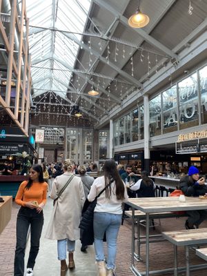 Inside  at Foodhallen in Amsterdam