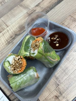 viêt view: Rice Paper Rolls Drunken Love Tofu 10,75€
  at Foodhallen in Amsterdam