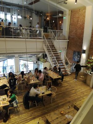 Interior at CT Coffee & Coconuts in Amsterdam