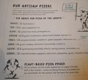Plant based options at The Carpenters Arms in Cambridge