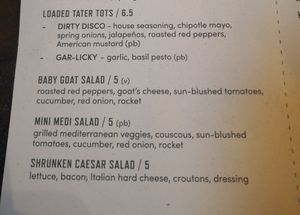 Plant based options at The Carpenters Arms in Cambridge
