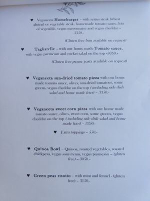 Mains at Veganeeta Home in Balatonalmadi