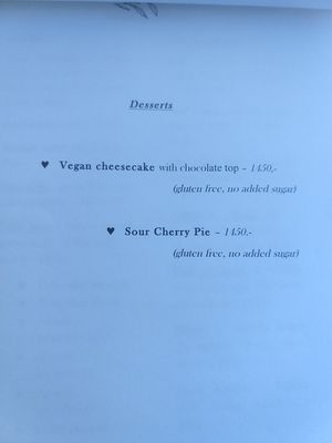 Desserts at Veganeeta Home in Balatonalmadi