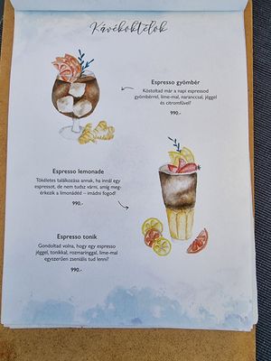 Coffee selection 5 at Veganeeta Home in Balatonalmadi