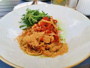 Tagliatelle at Veganeeta Home in Balatonalmadi