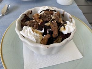 dessert I can't remember or spell the name of  at Veganeeta Home in Balatonalmadi