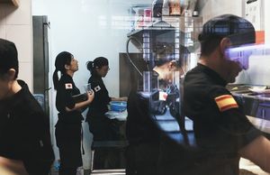 Kitchen at Kento in Valencia