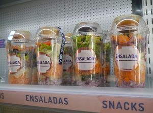 Salads at Kento in Valencia