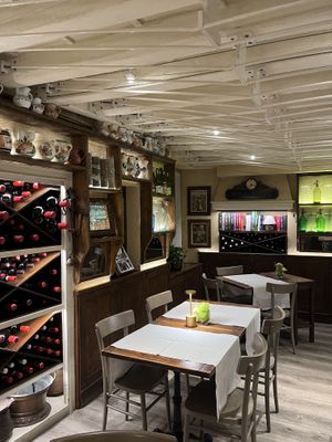 Decor Inside the Restaurant  at Osteria Caffe Monte Baldo in Verona