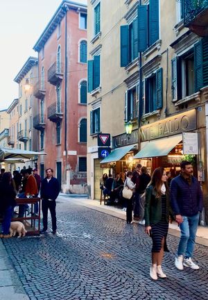 View of the Restaurant   at Osteria Caffe Monte Baldo in Verona
