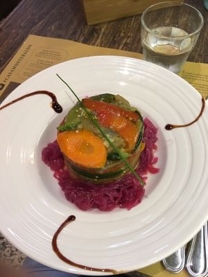 Vegan main dish  at Osteria Caffe Monte Baldo in Verona