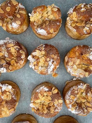 butter cake at kaf coffee in Glasgow