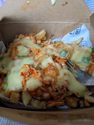 Vegan kimchi fries at Kimchi Cult in Glasgow