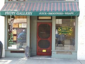 outside at Fruit Gallery in Venice