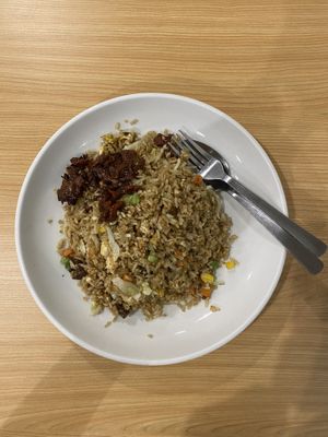 Salted fish fried rice  at Tze Ern Vege Restaurant 慈恩素食 in Kuala Lumpur