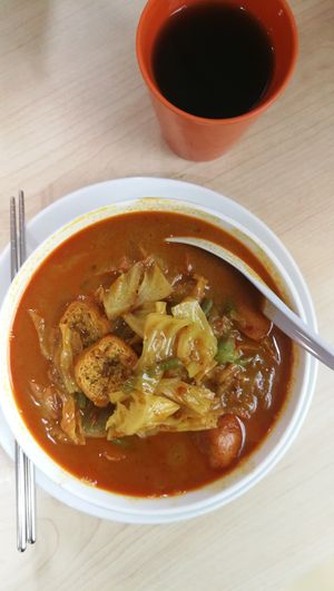 Curry Kueh Teow at Tze Ern Vege Restaurant 慈恩素食 in Kuala Lumpur
