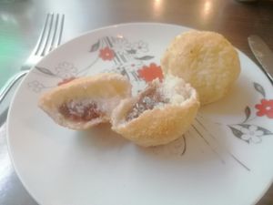 Coconut mochi ❤️ at Bambu Chinese Brasserie in Rome