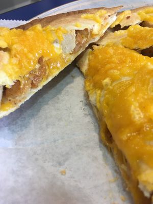 Vegan quesadilla  at A Slice of Heaven in Wareham