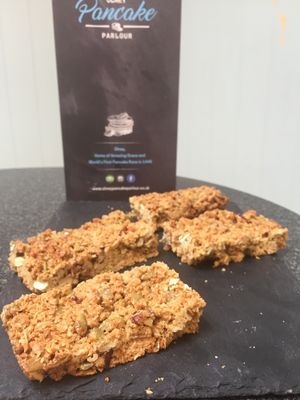 Pecan and maple granola bar  at Olney Pancake Parlour in Olney