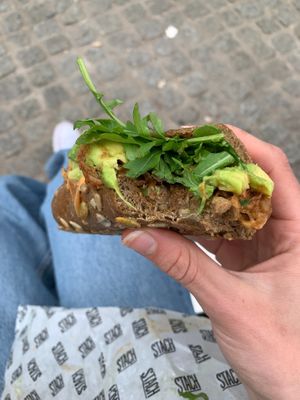 sandwhich at Stach Cafe in Amsterdam