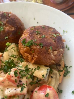 homemade Frikadelle at Gasthof Falkenhorst in Burig