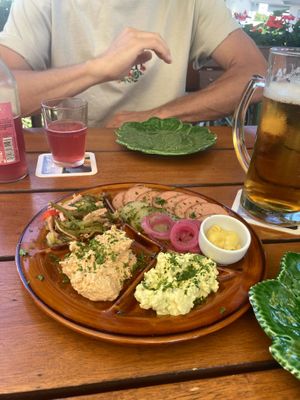 Brotzeitteller at Gasthof Falkenhorst in Burig