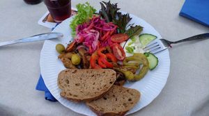 Tasty Gyros at Gasthof Falkenhorst in Burig