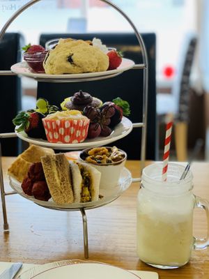 Vegan afternoon tea 😋 at The White Hart Tearoom in Leek
