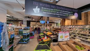 Inside at EkoPlaza in Haarlem