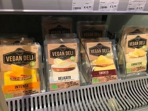 More vegan cheese at EkoPlaza - Scheldestraat in Amsterdam