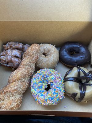 Our half dozen  at Mighty-O Donuts - Denny Triangle in Seattle