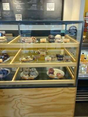 Donut selection (1 of 2) at Mighty-O Donuts - Denny Triangle in Seattle