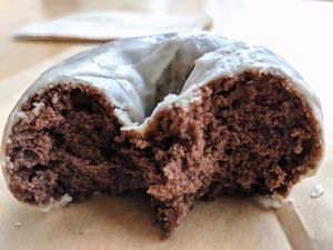 glazed chocolate at Mighty-O Donuts - Denny Triangle in Seattle