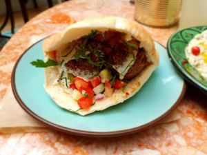 Pita falafel at Levantine in Paris