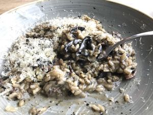 AMAZING vegan wild mushroom risotto  at Oliveira in South West London