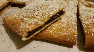 Vegan nutella calzone at Plain Jane Pizza n Shakes in Preston