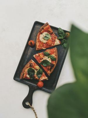 Plain Jane Pizza's VEGAN Cherry Bliss!
Pomodoro, Fresh Cherry Tomato, VEGAN Fior Di Latte, Garlic and Chilli Flakes. at Plain Jane Pizza n Shakes in Preston