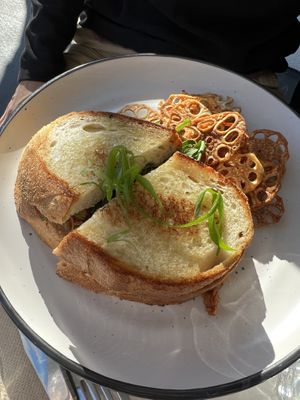 Jackfruit toastie  at Kickaboom in Glenbrook
