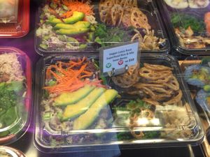 Lotus, rice, and bean bento at Tsuke-Ba in Leederville