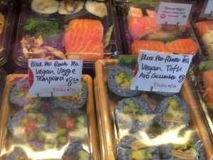 Blue rice sushi at Tsuke-Ba in Leederville